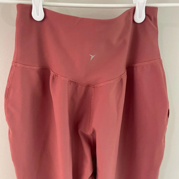 Old Navy High-Waisted PowerSoft Joggers - 7/8 Length - Mauve Pink - Size Small - Picture 7 of 13